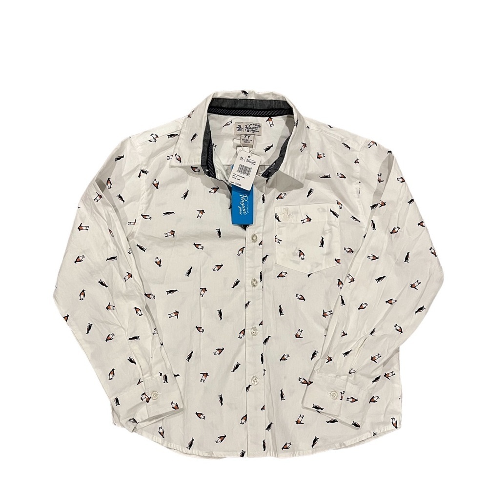 Boys Original Penguin button down‎ shirt size 7Y